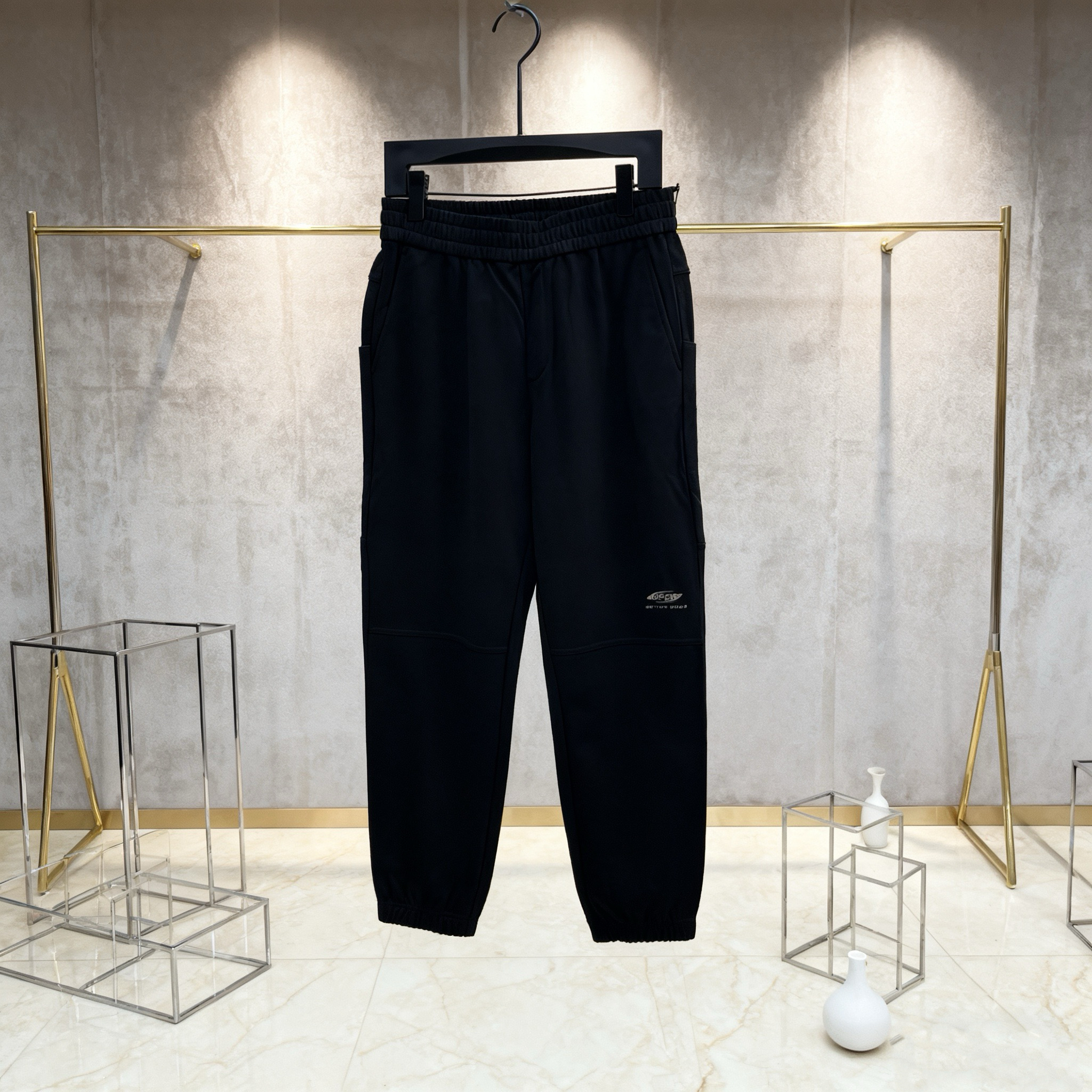 欧货秋冬男士经典百搭休闲时尚潮流运动抽绳系带休闲长裤 9188