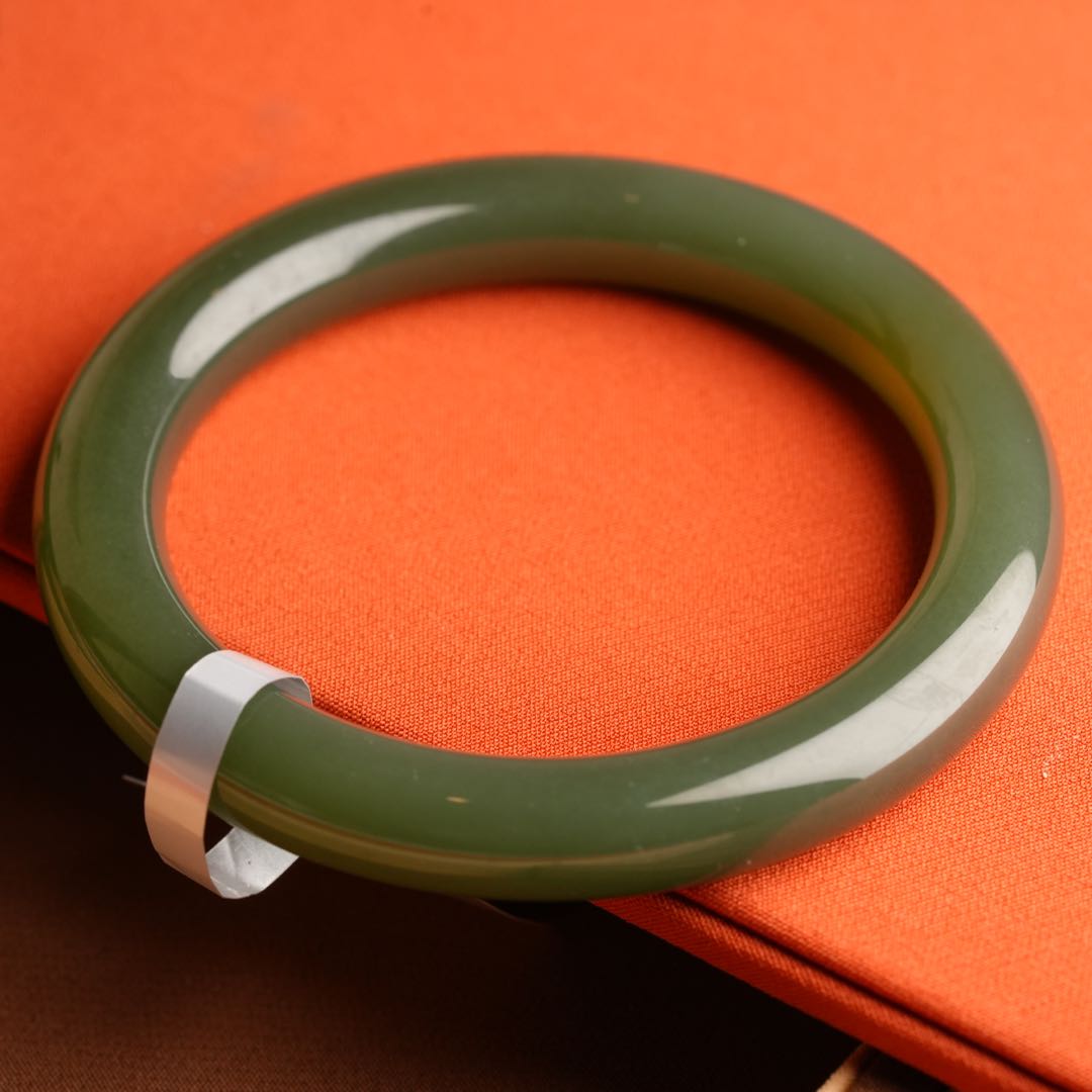 【初见珠宝】和田玉手镯21-1C350X142【多样性发一件】圈口53-59