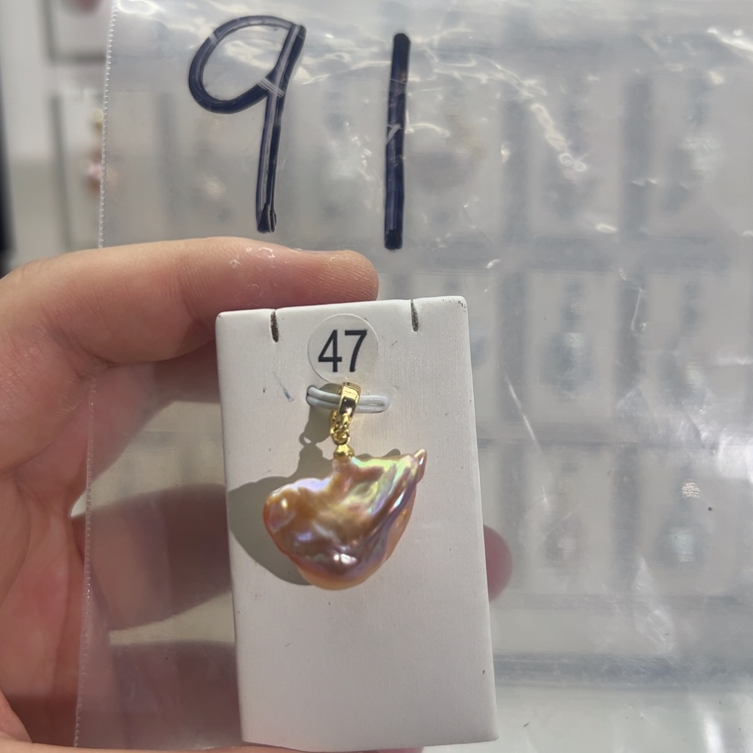 颈饰合金淡水珍珠