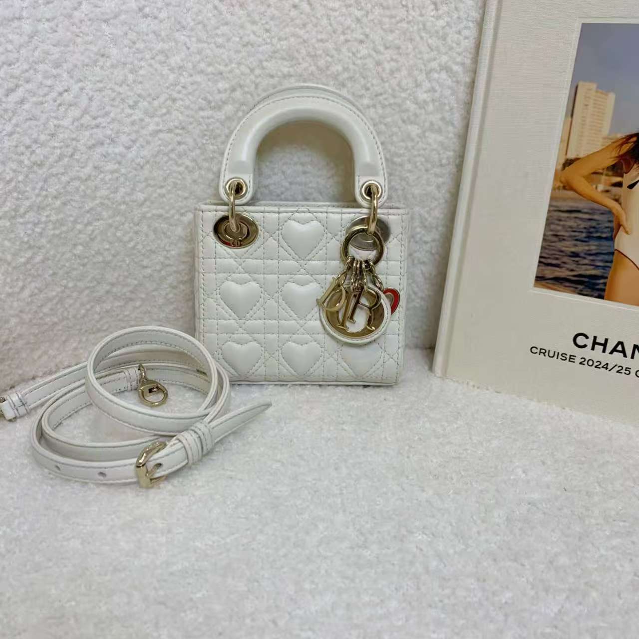 99新 DIOR/迪奥 白金超mini戴妃/63820883/12期免息/代卖服务