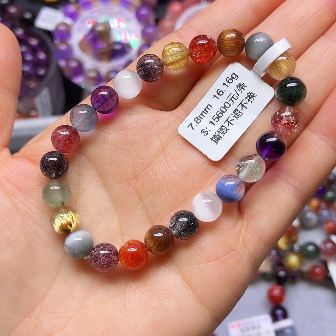 水晶手链未镶嵌天然水晶