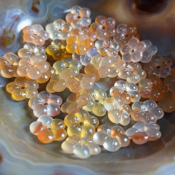 降***璃玛瑙/玉髓未镶嵌颈饰