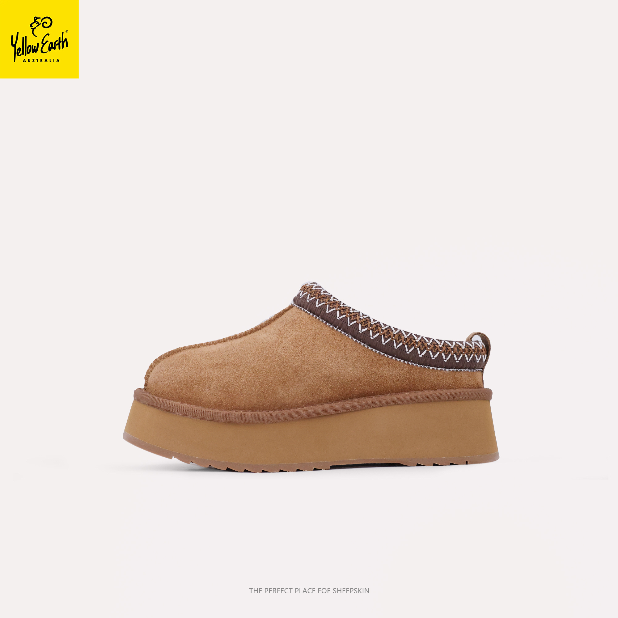 YELLOW EARTH秋冬女士休闲舒适低帮厚底浅口鞋一脚蹬懒人鞋LS15A