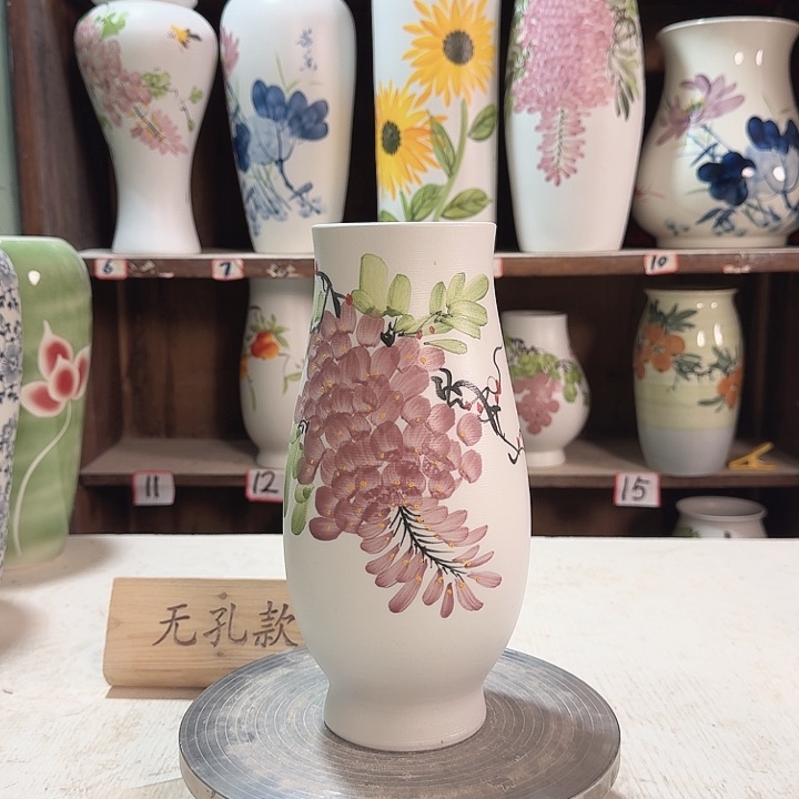 陶高26口8紫藤新款新款陶瓷