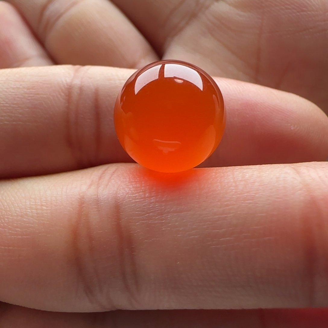 南红玛瑙未镶嵌圆珠12.9