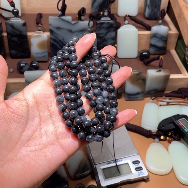 和田玉项链卡8未镶嵌逸*