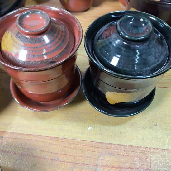 峰***见瓷片磁州窑五厂盘碗壶杯有瑕疵