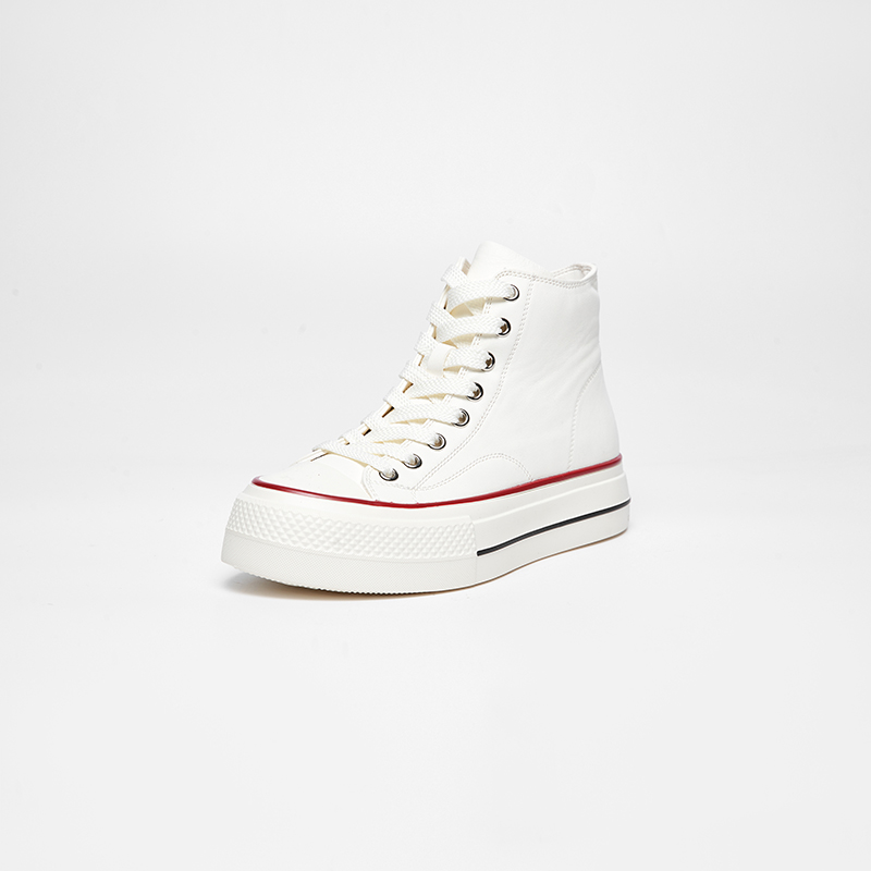 TXT【高帮板鞋】厚底板鞋休闲鞋休闲真皮潮流经典圆头运动简约