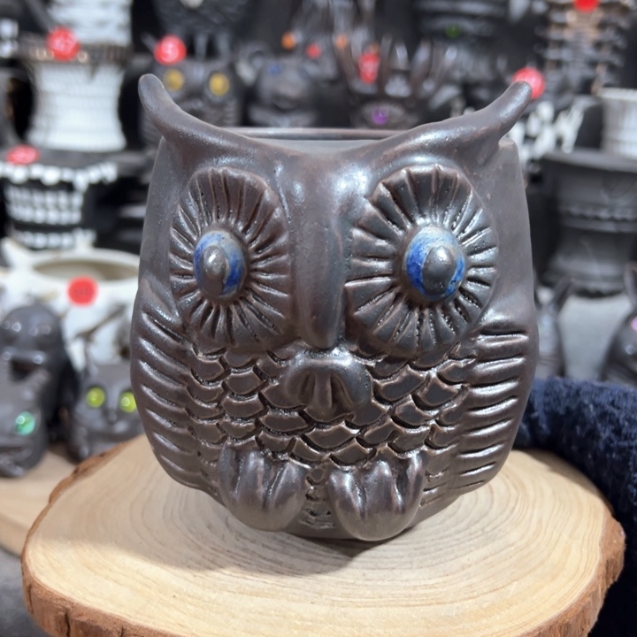 紫砂花盆内口9外高11.5