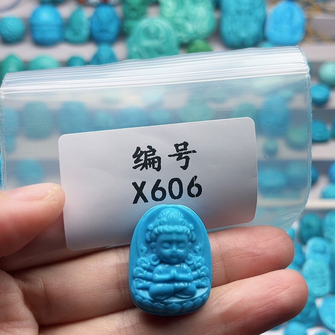 未镶嵌绿松石天然原矿雕刻绿松石