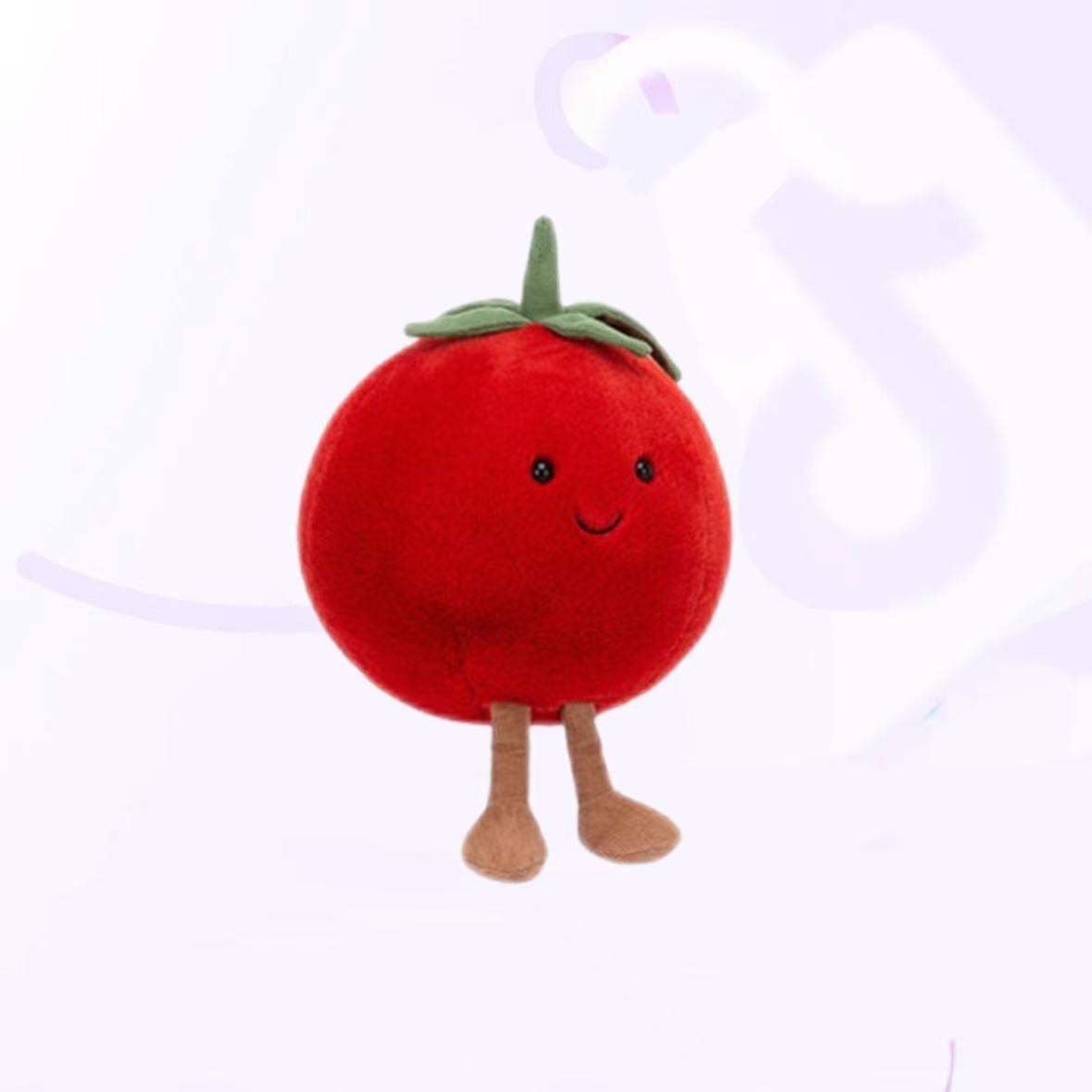 英国趣味番茄西红柿甜美柔软安抚娃娃毛绒玩具公仔陪伴
