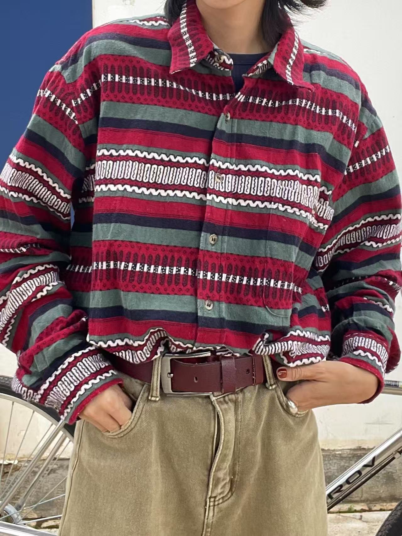 红象Vintage古着小众复古衬衫（直播间专拍）