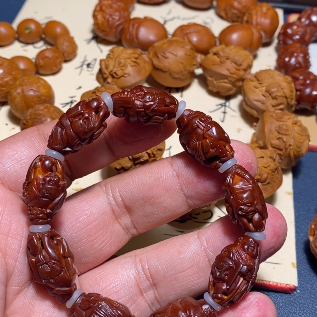 一***檬橄榄核手串/手链觅核链接