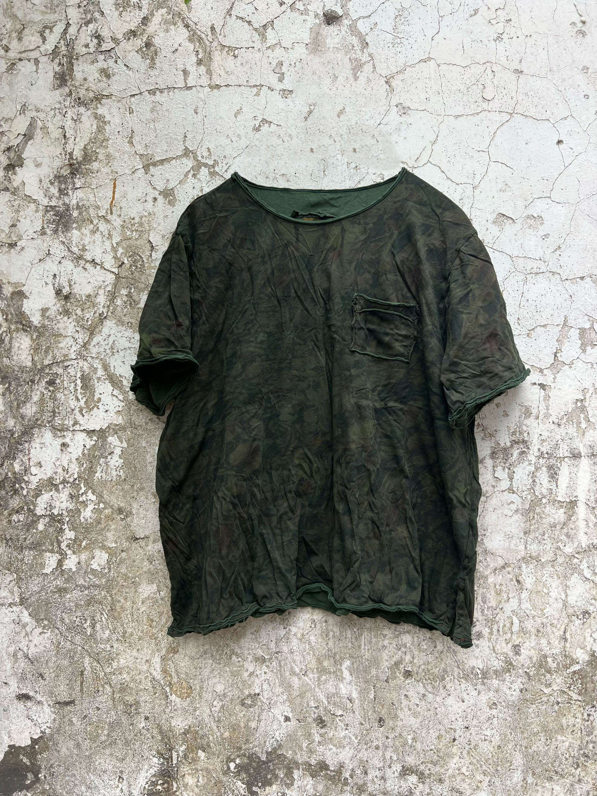 西子分享 0322 樆木布衣 落叶 复古油蜡染【短袖体恤】