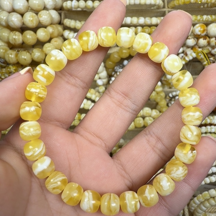 琥珀未镶嵌手绳7.5m
