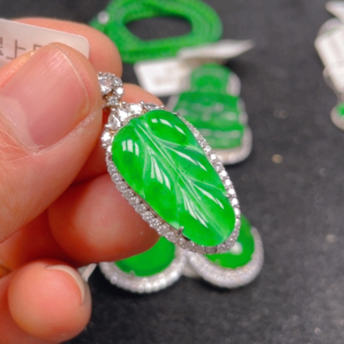 【闪购商品】翡翠颈饰银S925镶嵌吊坠