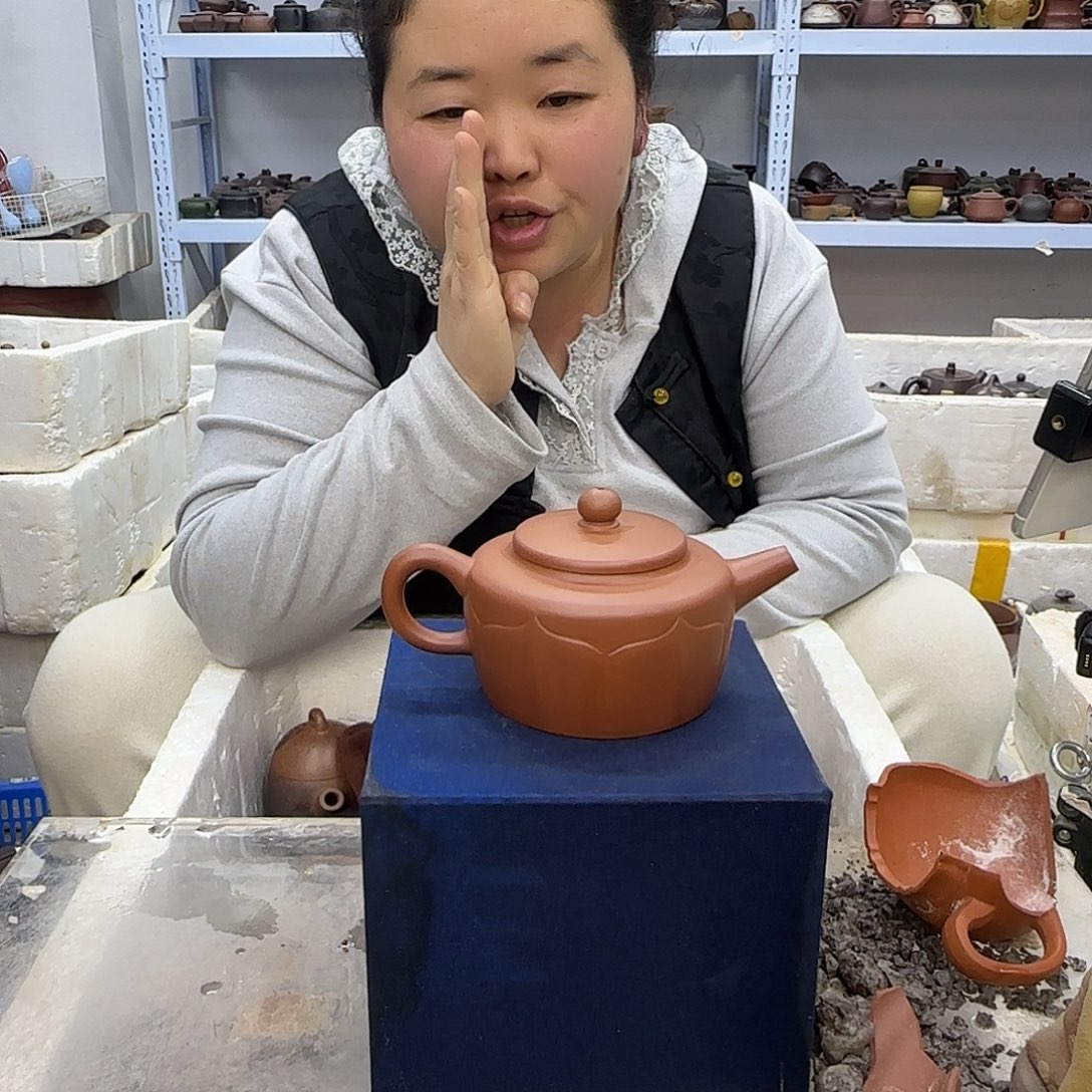 茶壶紫砂宜兴紫砂壶瑕疵处理