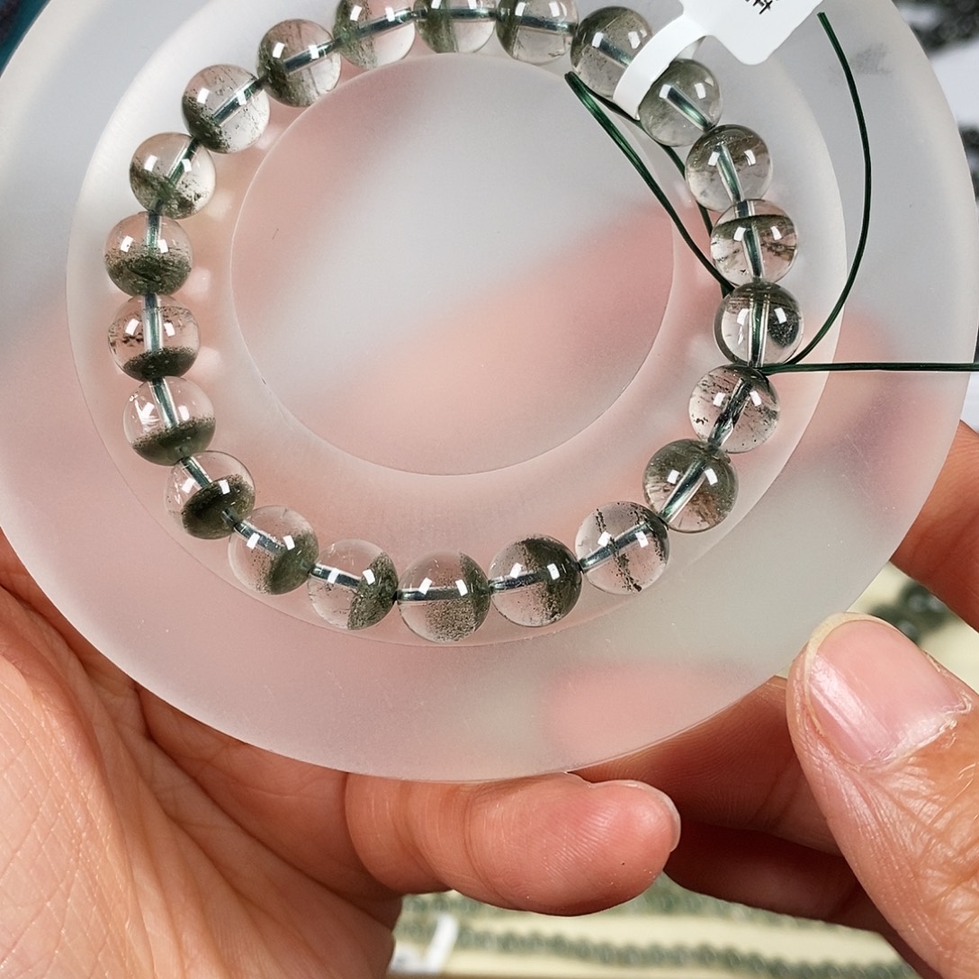 F***i未镶嵌手链水晶绿幽灵手链