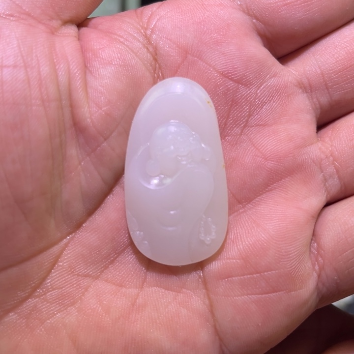 和田玉未镶嵌吊坠(不含链)