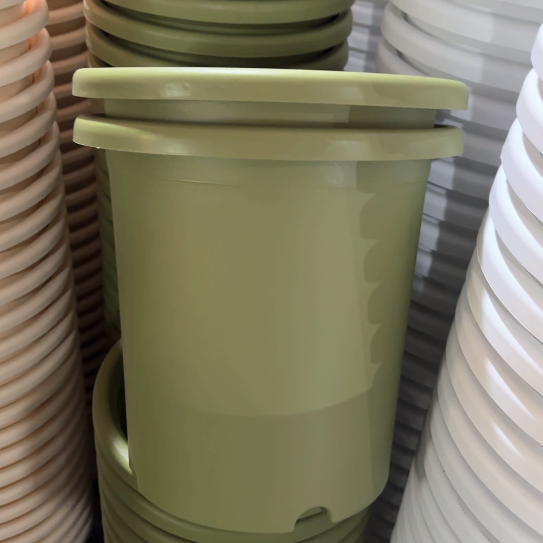 树脂四季盆7#无拖果绿3