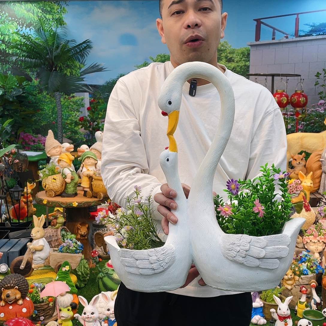 红陶花园庭院摆件