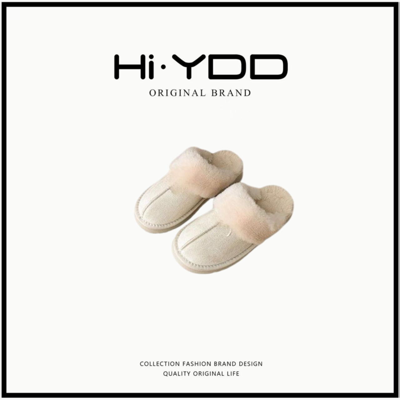 YDD•「A999」2025年秋冬新款厚底包头毛毛拖鞋