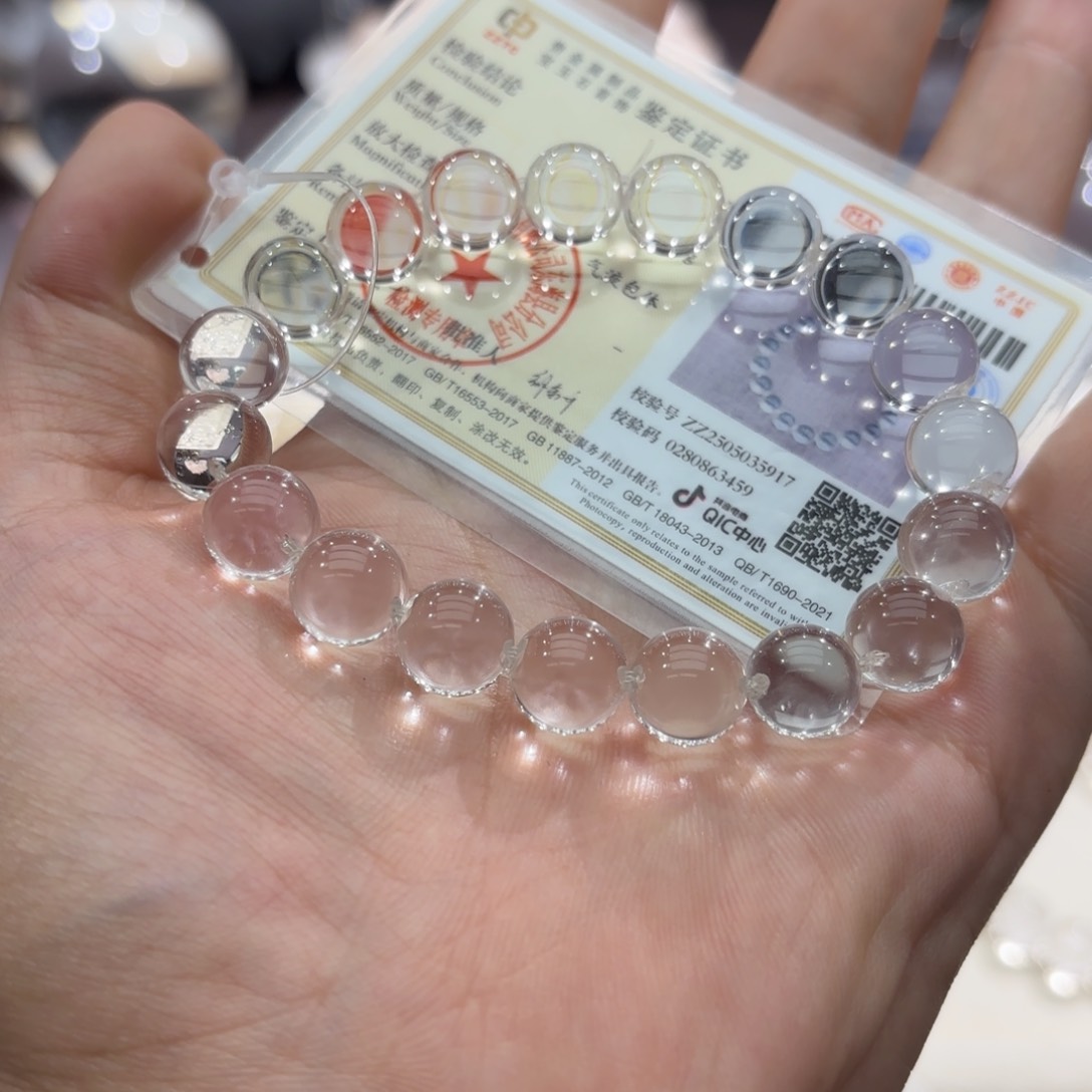 水晶手链未镶嵌白水晶