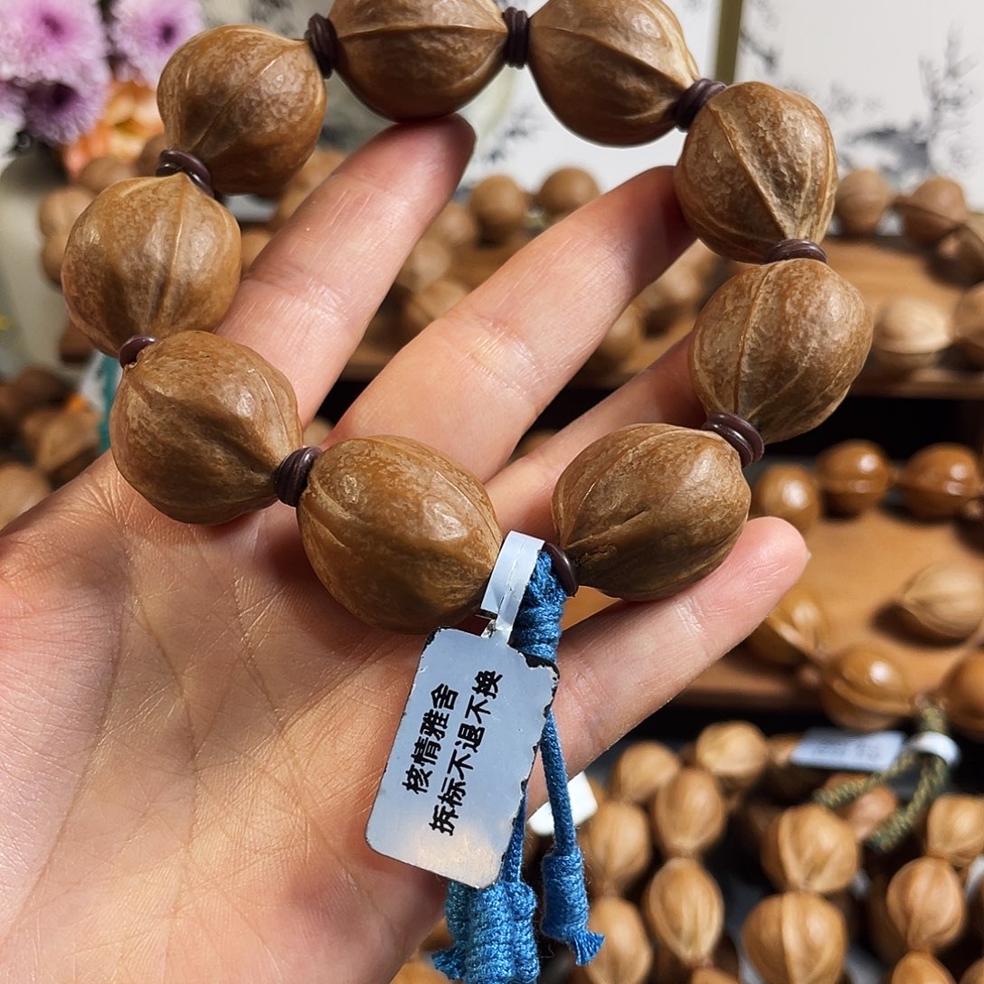 别***。手串/手链橄榄核22/27梅林铁核