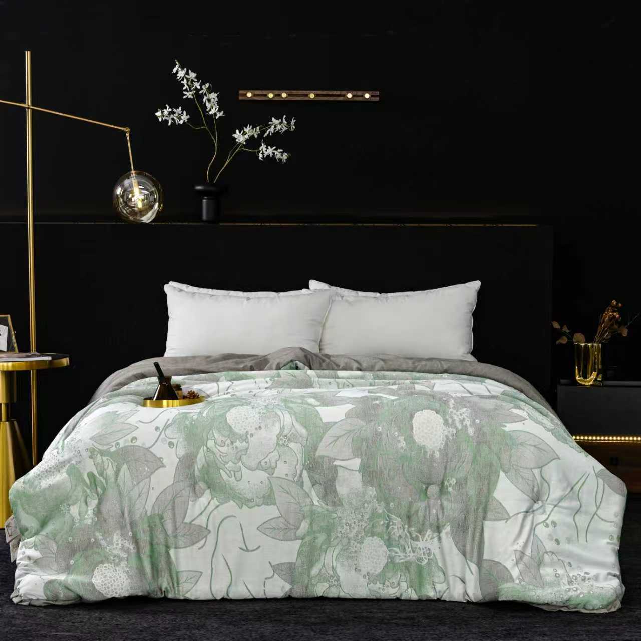 【DADONG·奢香夫人绿】200*230麻被罩轻奢多功能可机洗