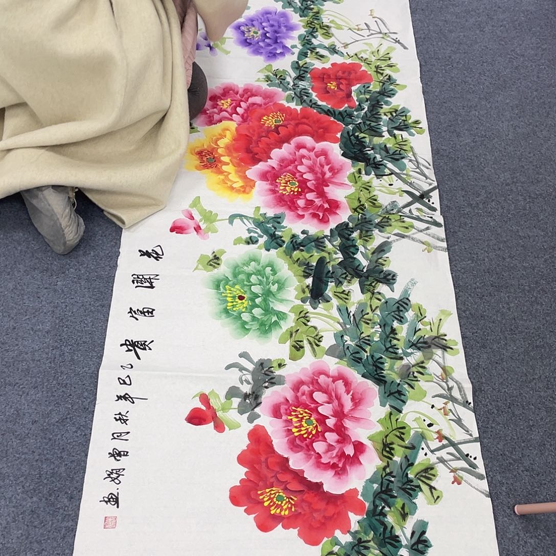 国画国画作品小姐姐放漏…