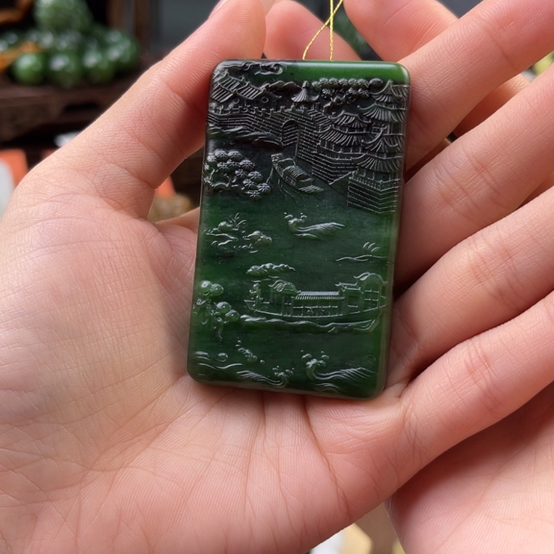 和田玉未镶嵌颈饰