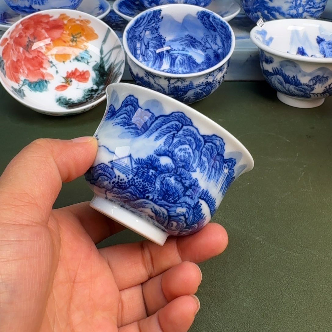 陶景德镇纯手绘茶具圆圆224