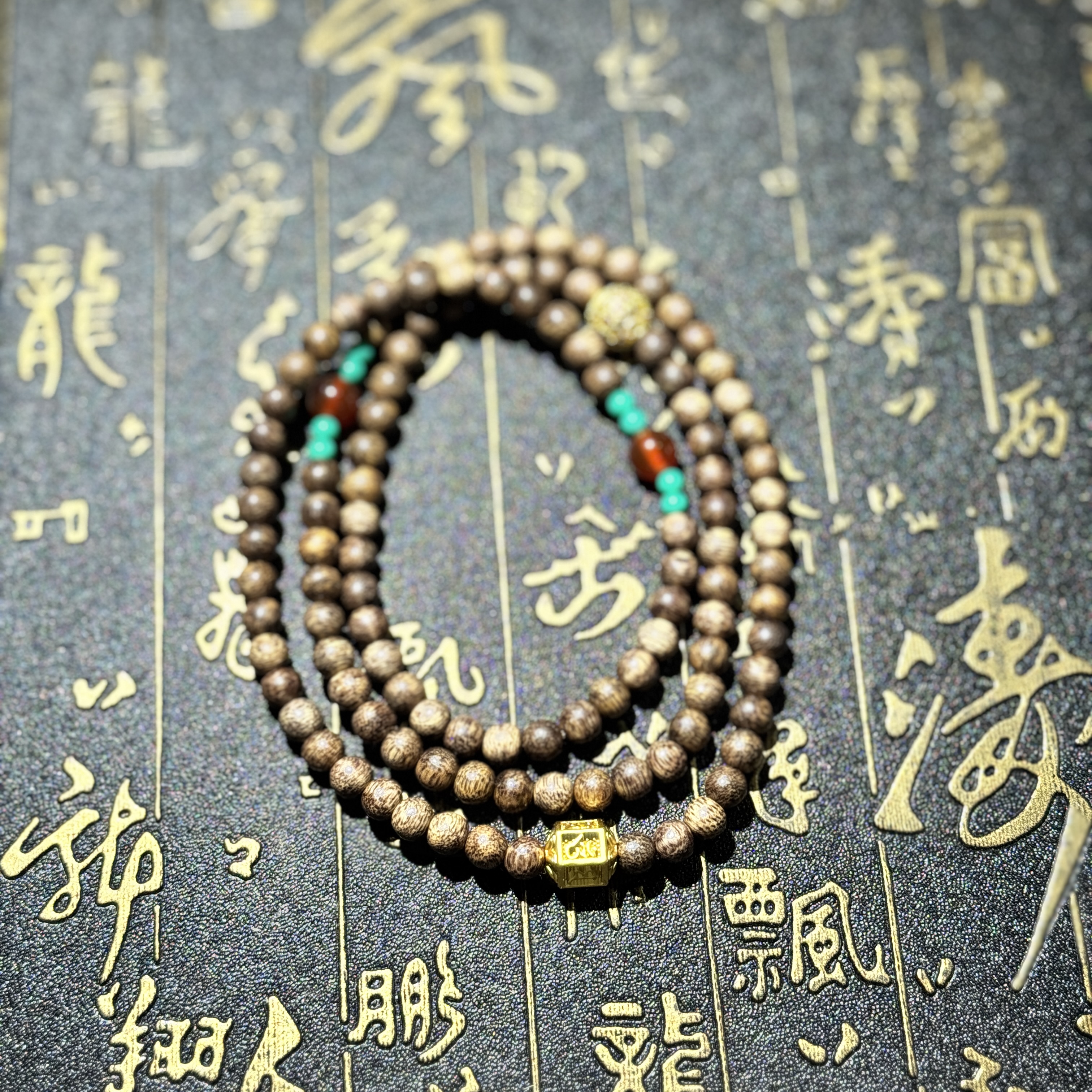 增香沉香木K488增香沉香木小米珠手串（无礼盒）