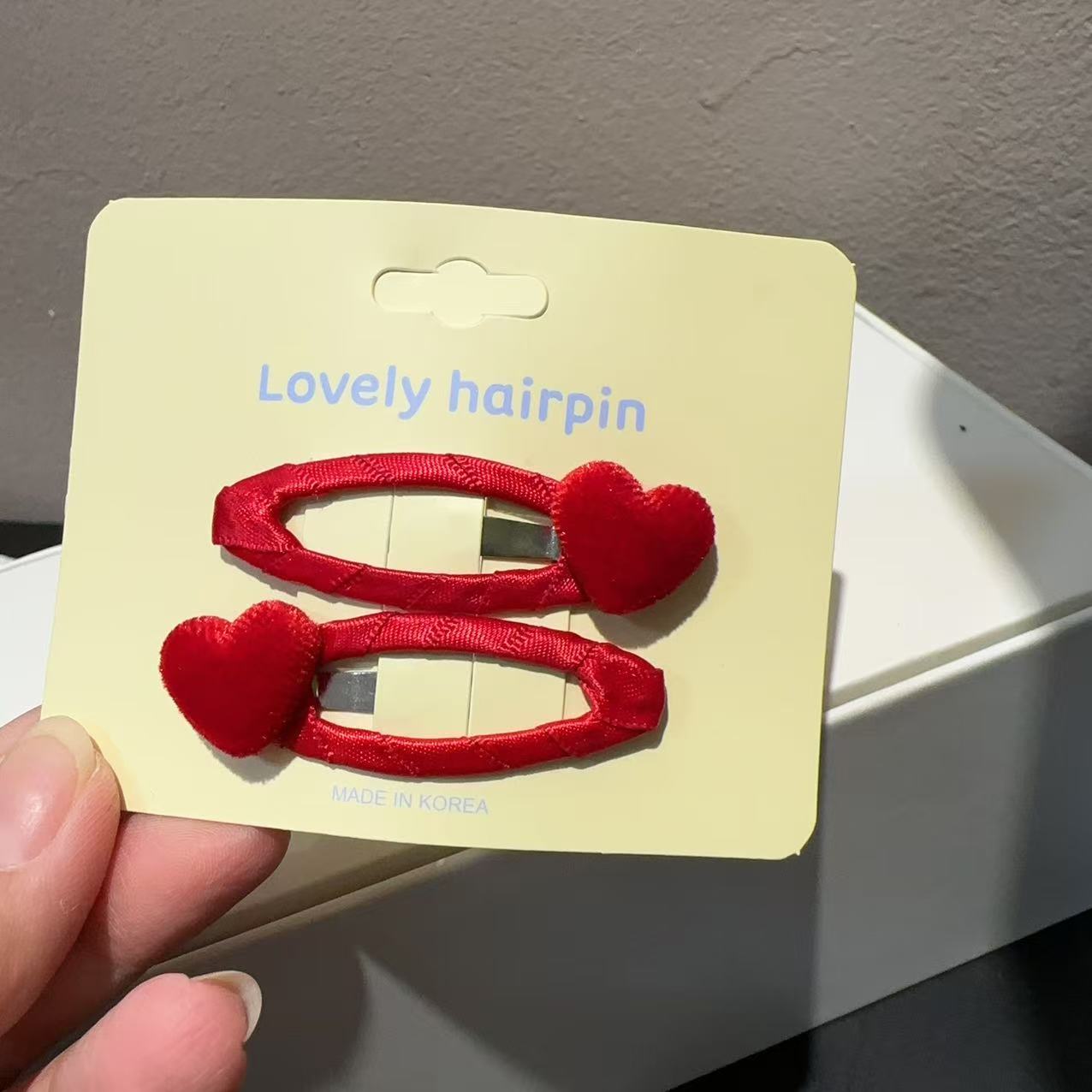 福利爱心发夹Q26一对