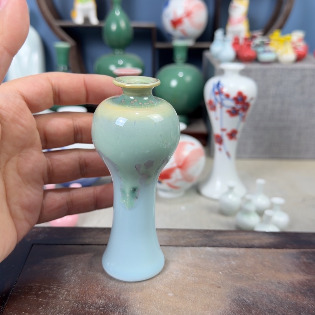 陶瓷手工小花器摆件