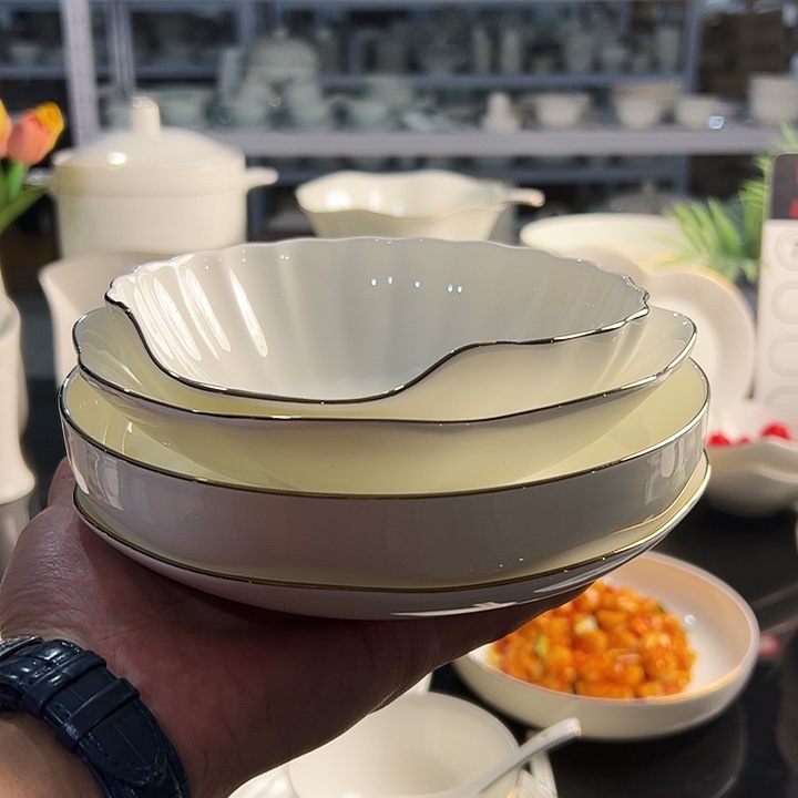 45%以上骨粉骨瓷7菊花，窝盘，荷花加贝壳