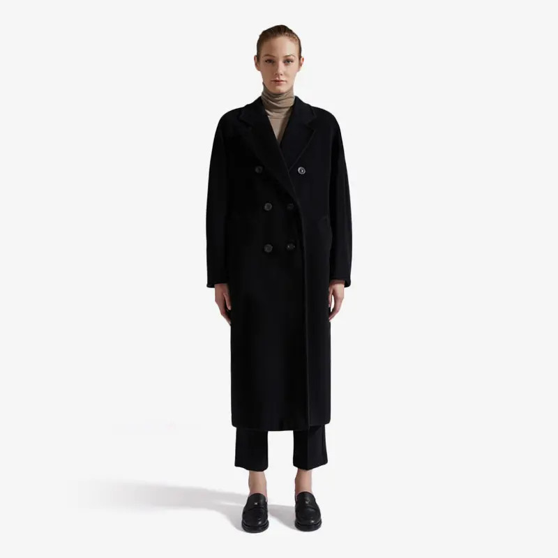 MaxMara【国现 专柜30900】女士 101801经典羊毛大衣 Madame 003
