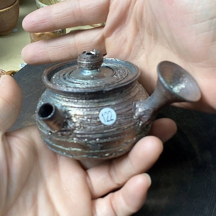 杯手工粗陶、柴烧茶器