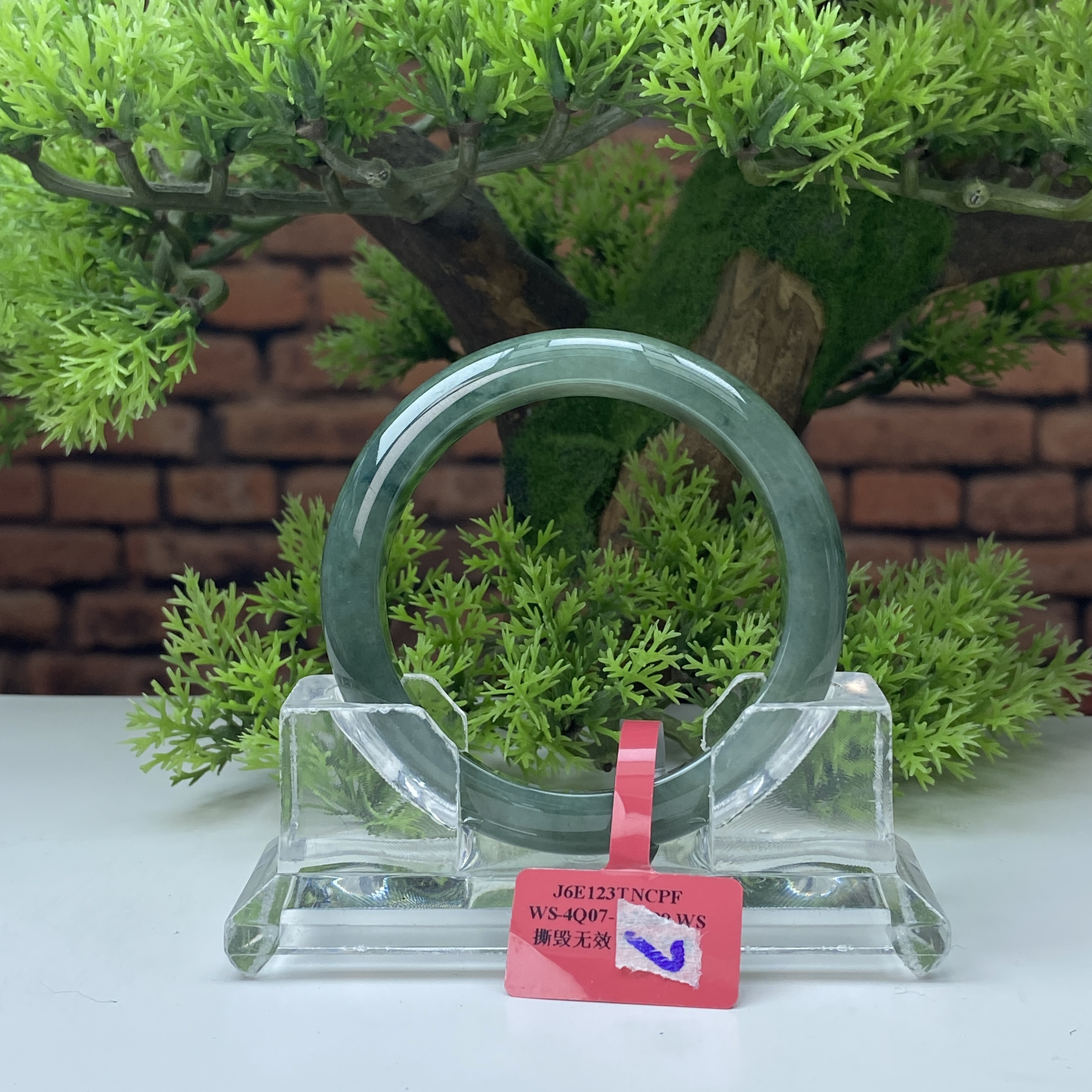 56【刀客砍价王】燕子-天然缅甸A货翡翠手镯   U7