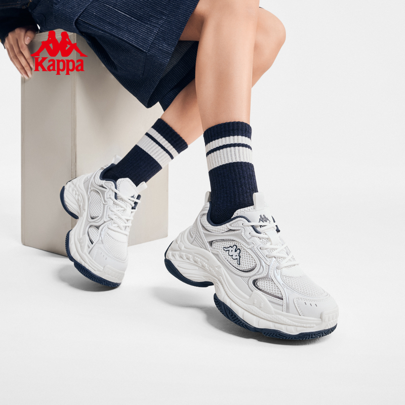 Kappa/卡帕厚底老爹鞋时尚潮流跑鞋2026新款休闲鞋增高女鞋子56CZ