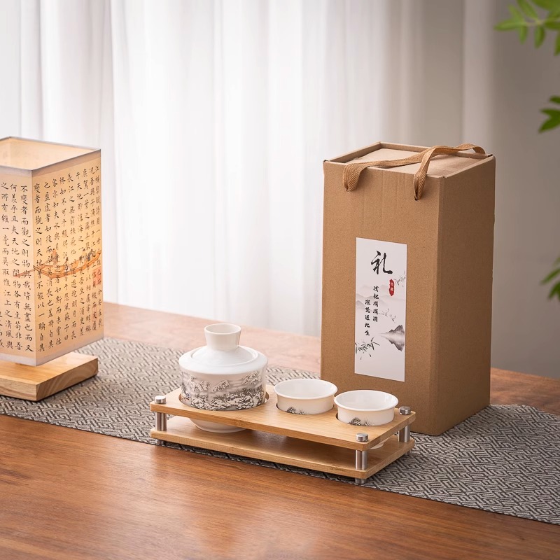 黄酒温酒器家用陶瓷烈酒杯老式二两烫酒壶暖热中式白酒温酒壶套装