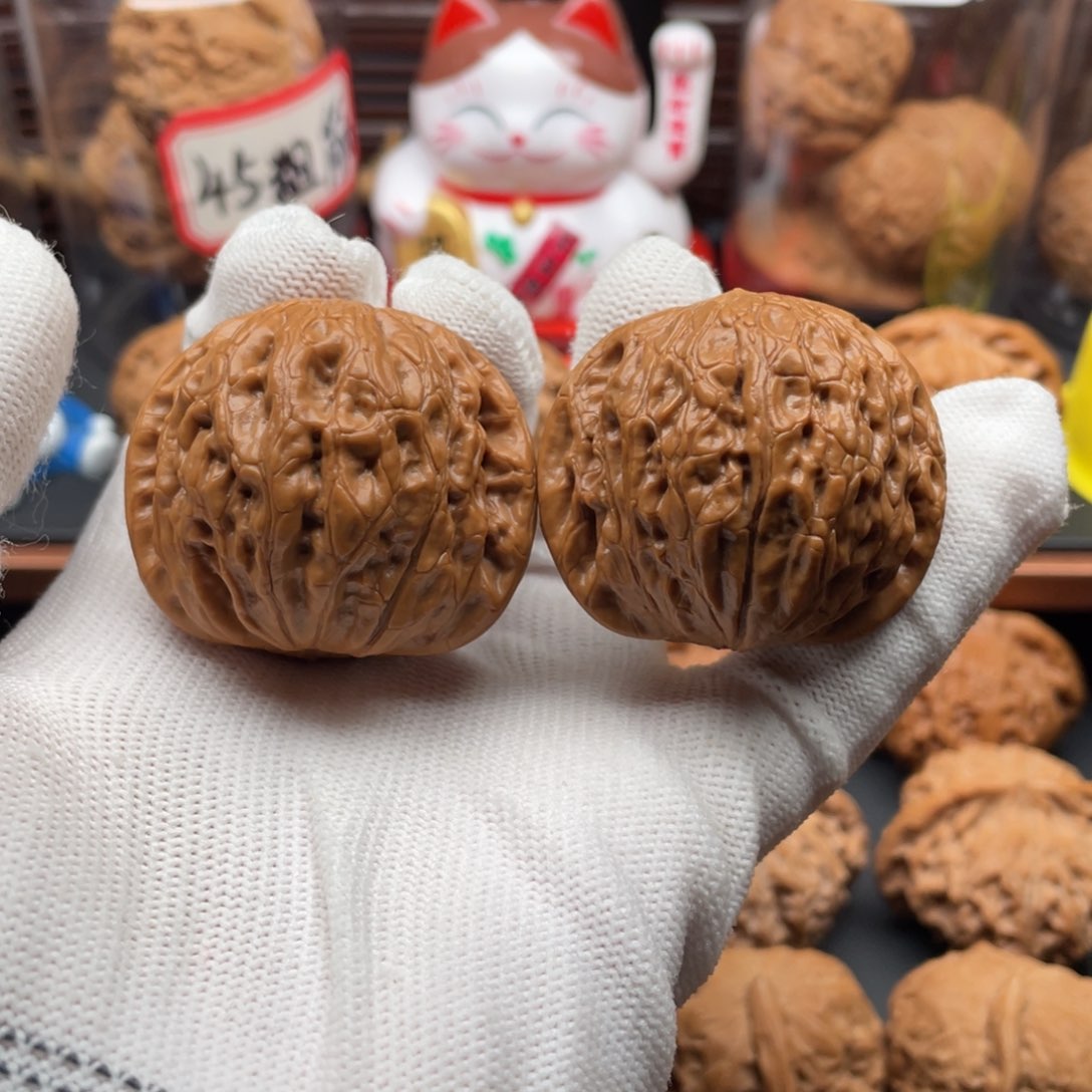 文玩核桃把件41铁锤