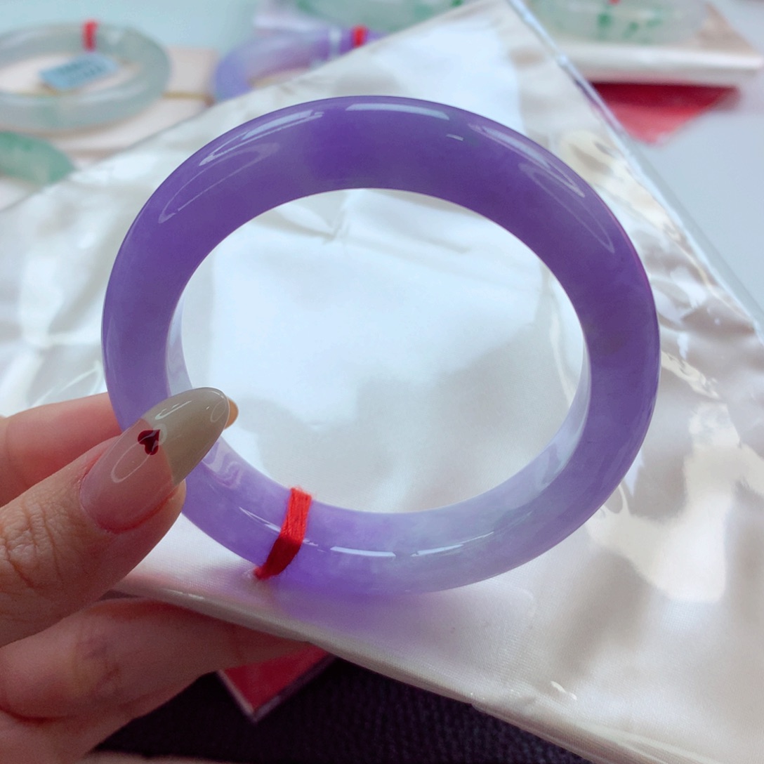 翡翠手镯未镶嵌安***～54 妖紫 灵