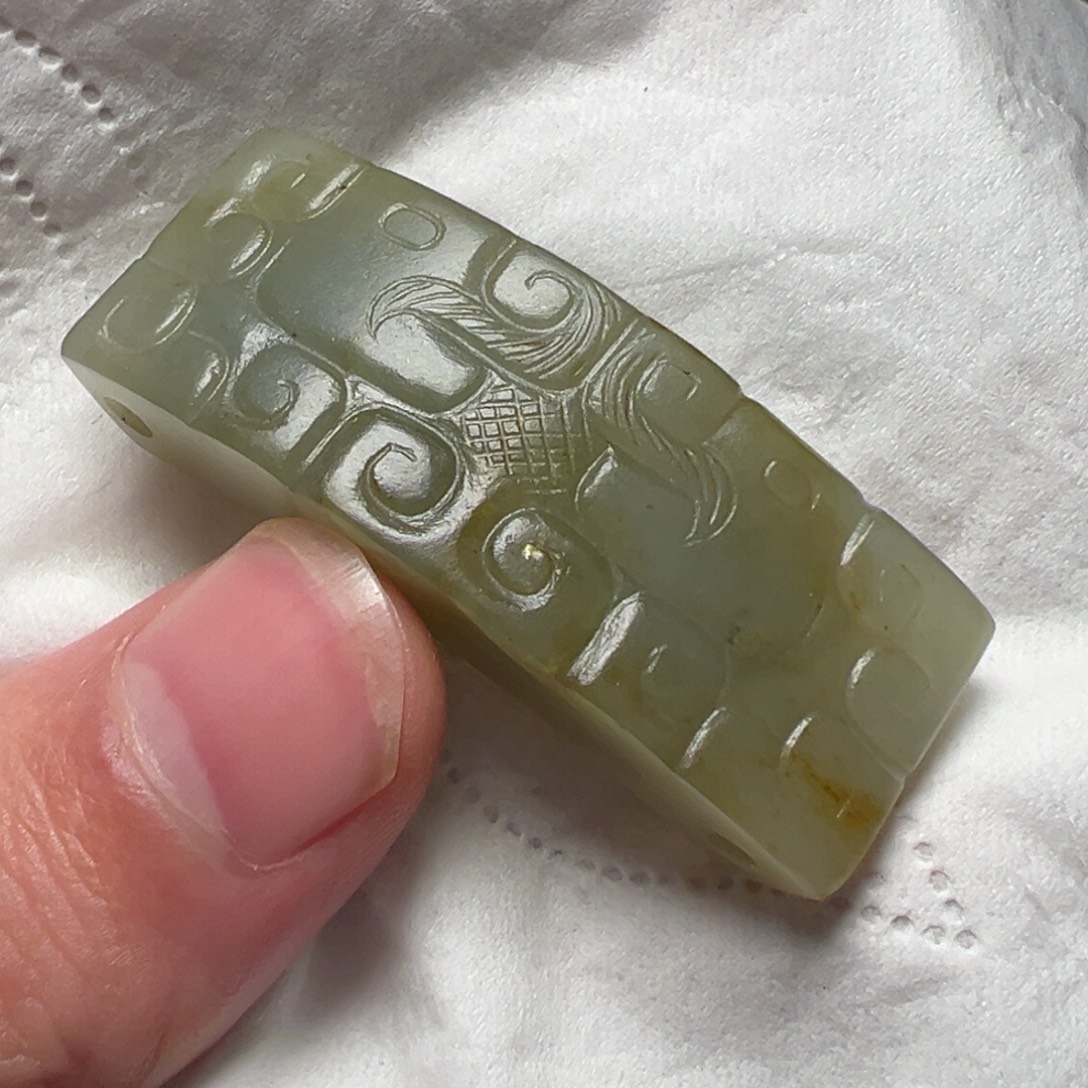 霖***和田玉未镶嵌挂件