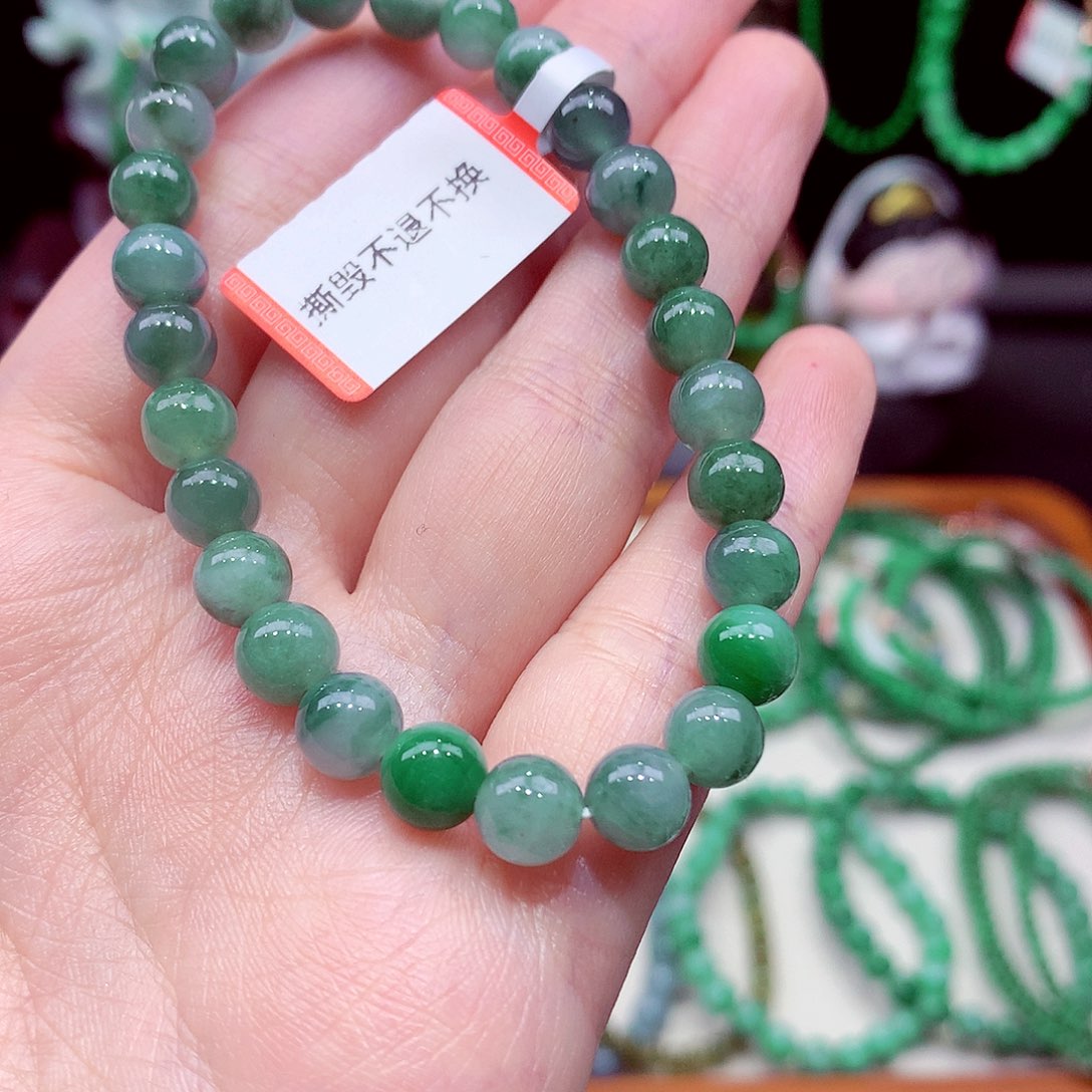 未镶嵌手链翡翠翡翠
