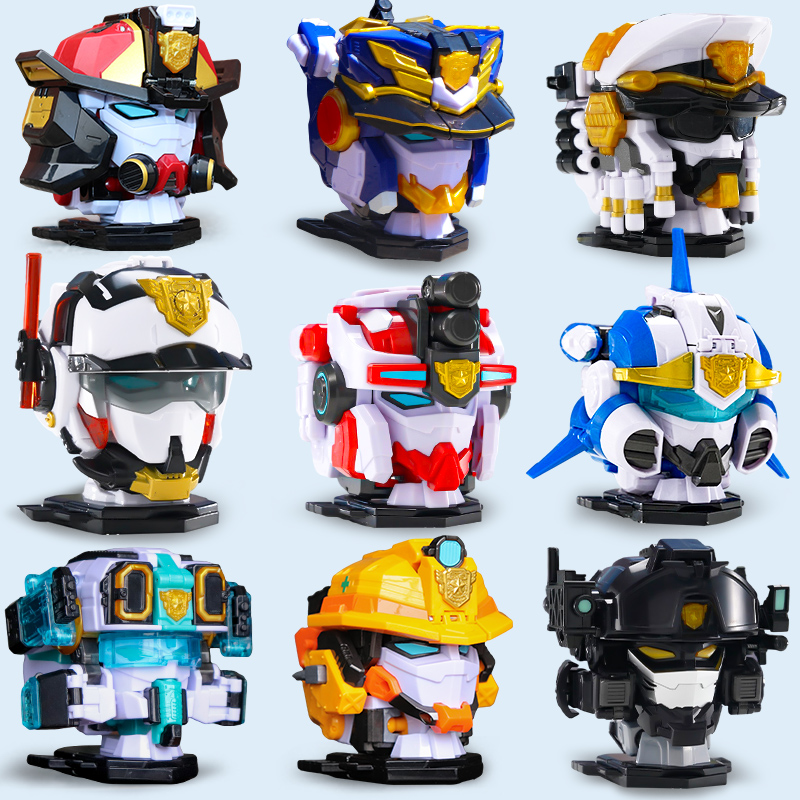 迷你特工队7超级战警力量变形机器人机甲金刚全套儿童特攻队玩具