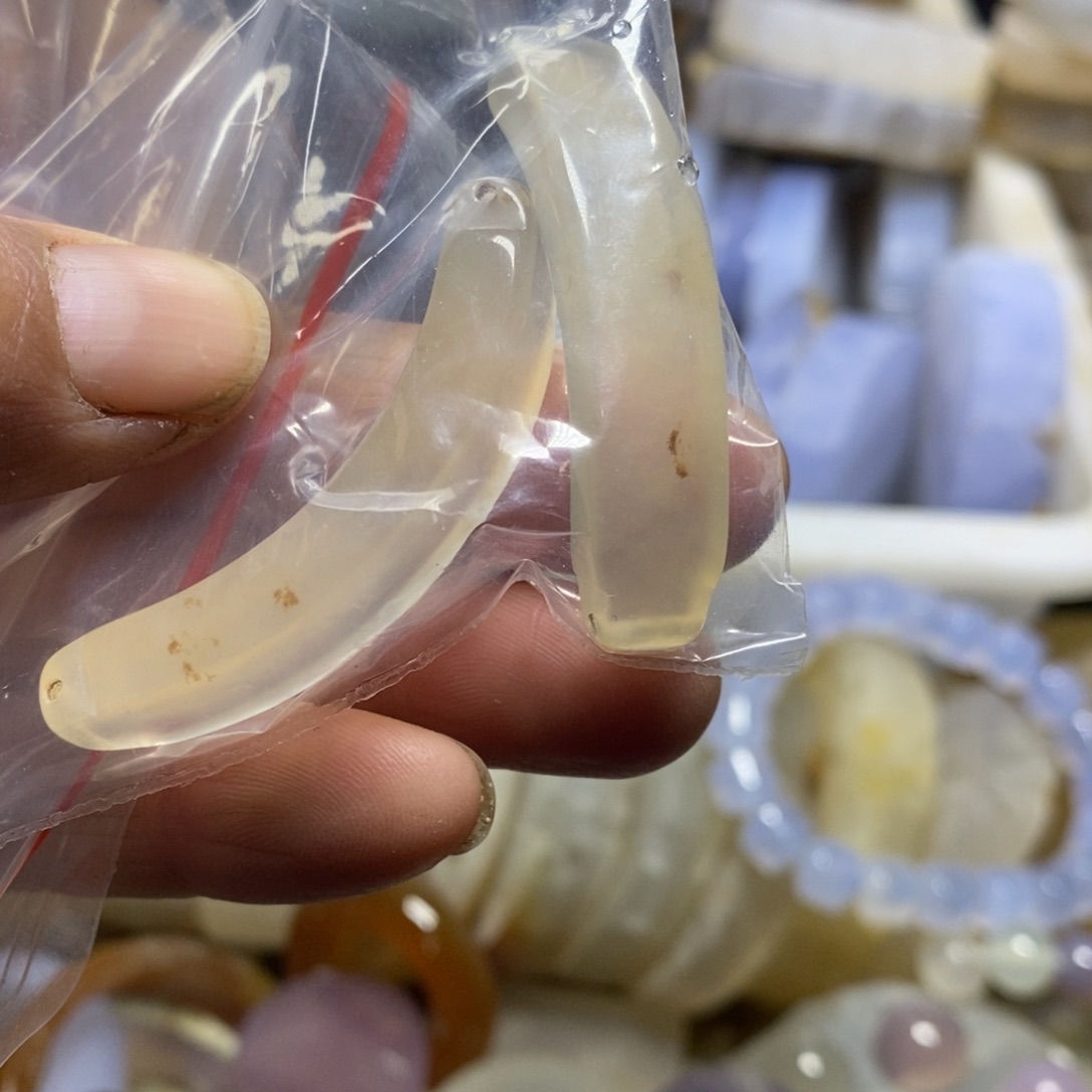 今***饭玛瑙/玉髓合金笔搁