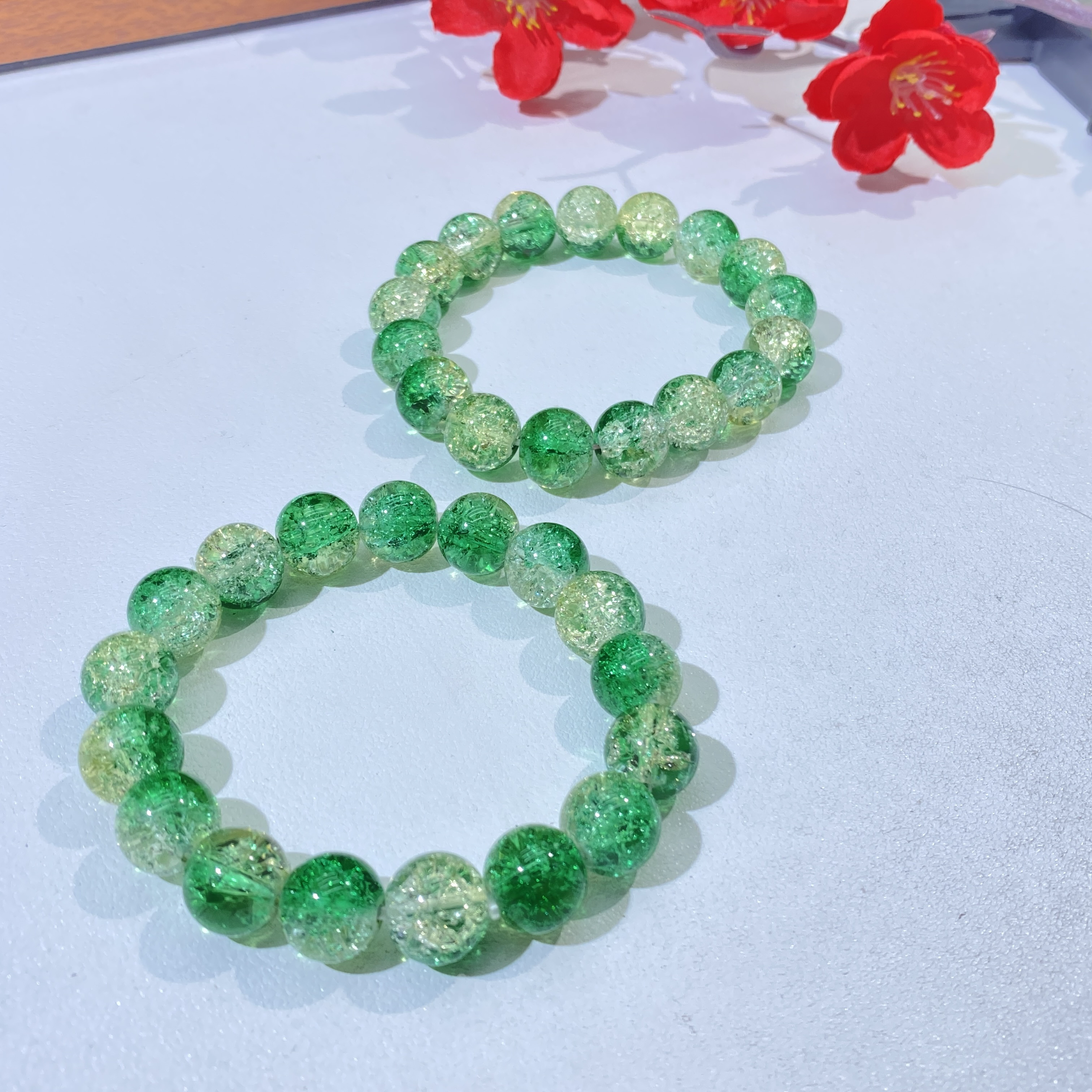 【萝卜珠宝】W055 云南玉石水晶手串 多样性发其一