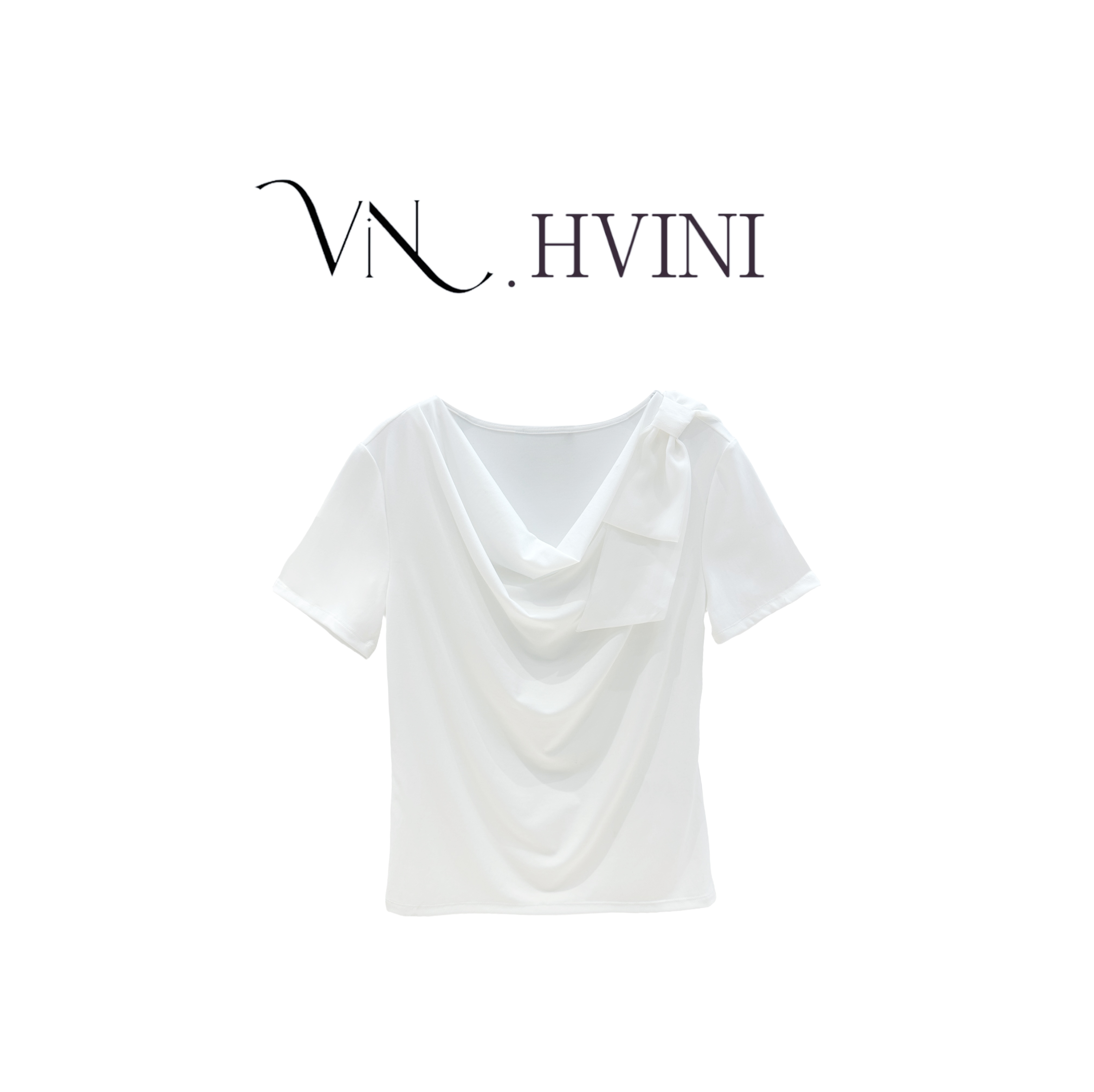 【垂坠有致】2025夏季新款时尚休闲气质T恤上衣L5006