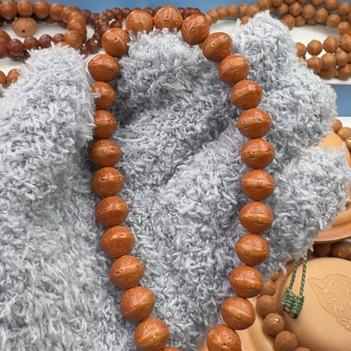 凤眼菩提手串1.0朱雀飞碟实心籽手持